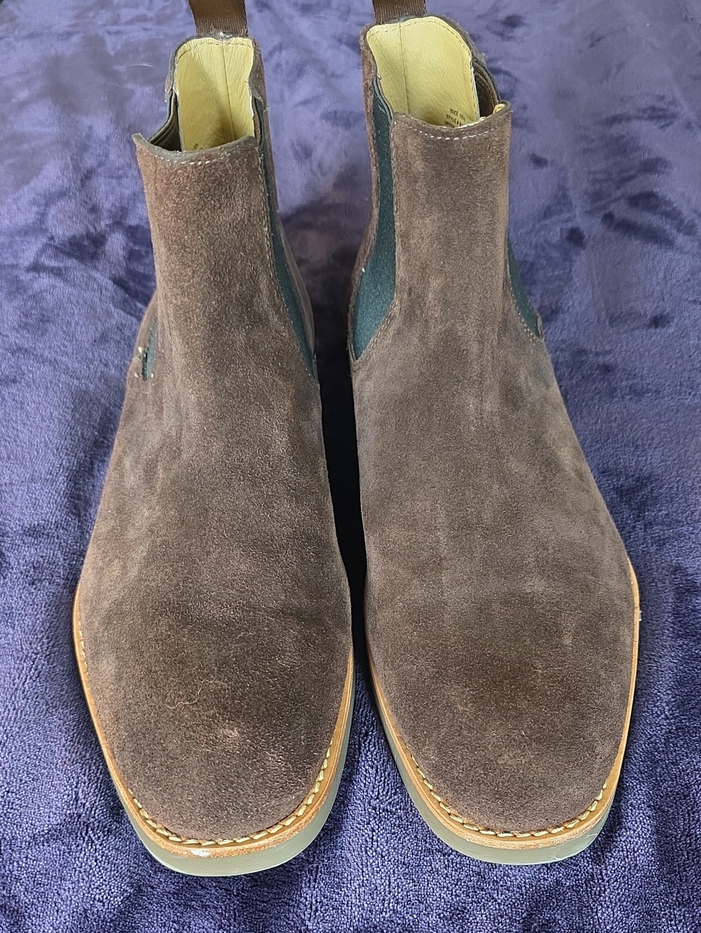 J-Crew Men's Brown Suede Chelsea Boots Size 10.5 NWOT
